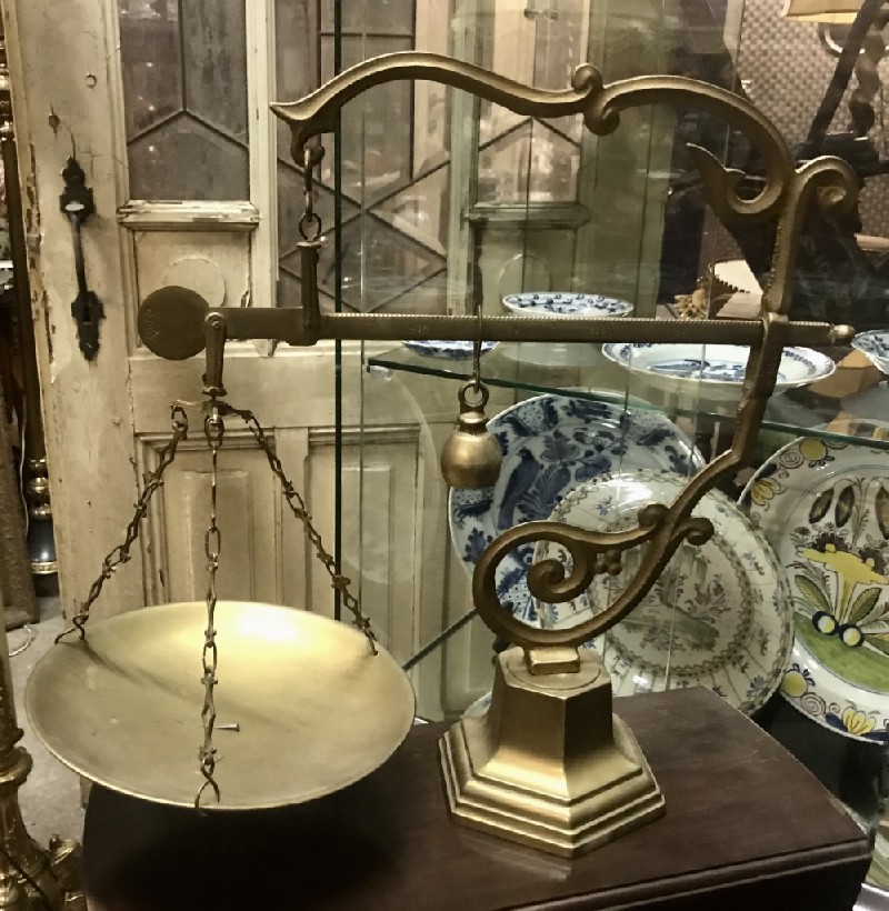 19th century French brass scales.