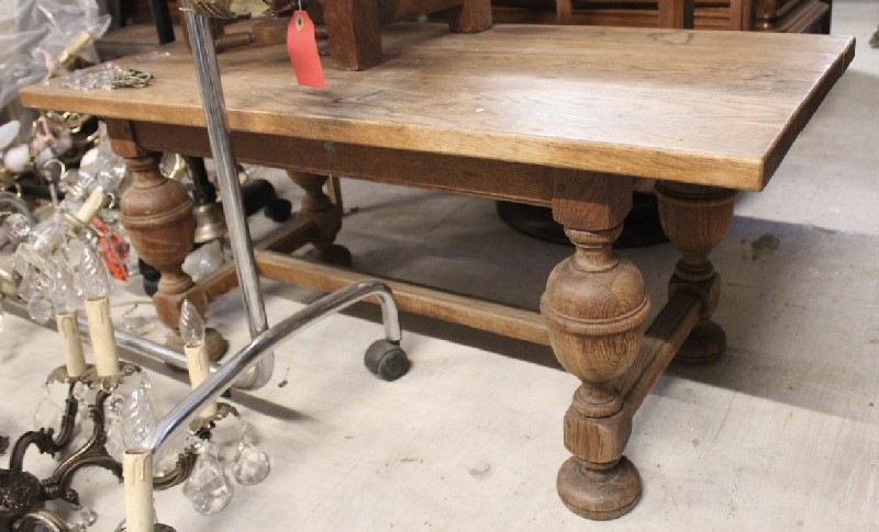 French country oak farm house coffee table. Price $350