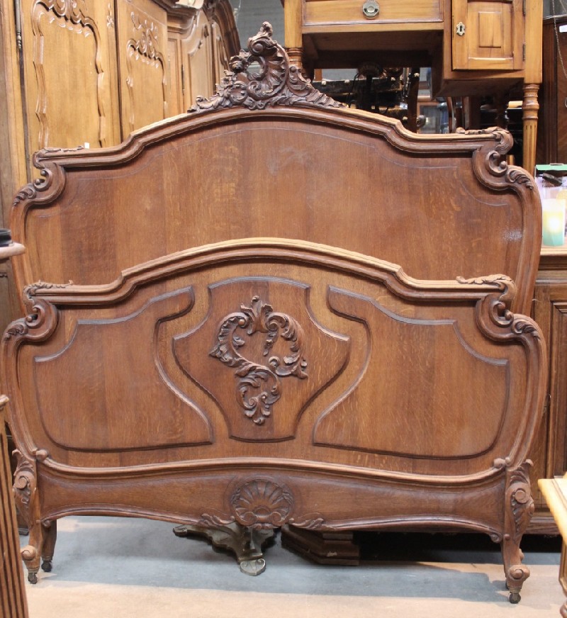 French Louis XVth oak bedstead. Price $675